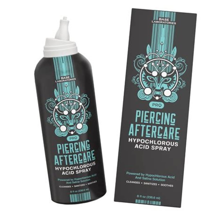 Are sprays good for disinfecting piercings?