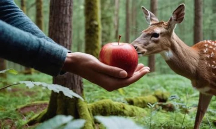 Can you feed deer apples?