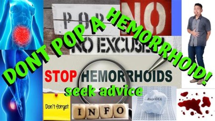 Can you pop a hemorrhoid?
