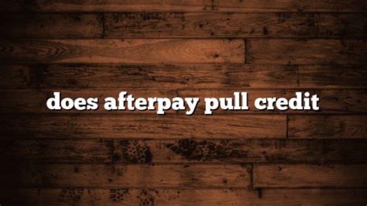 Does Afterpay run a credit check?