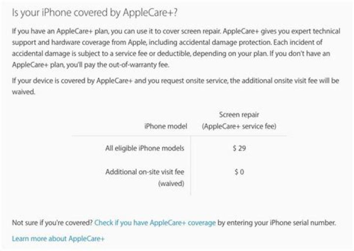 Does AppleCare cover liquid damage?