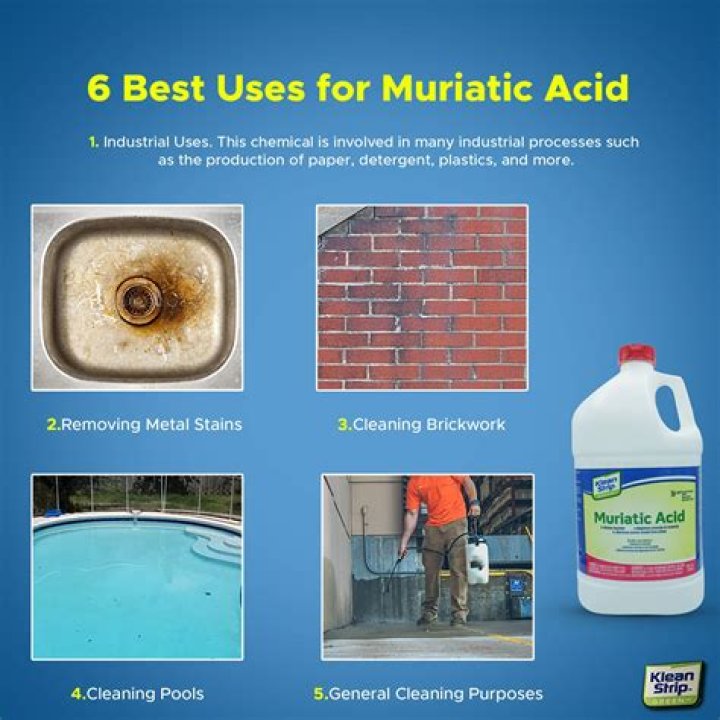 Does muriatic acid remove rust from concrete?