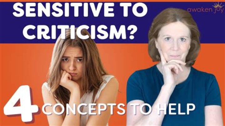 How do I become less sensitive to criticism?
