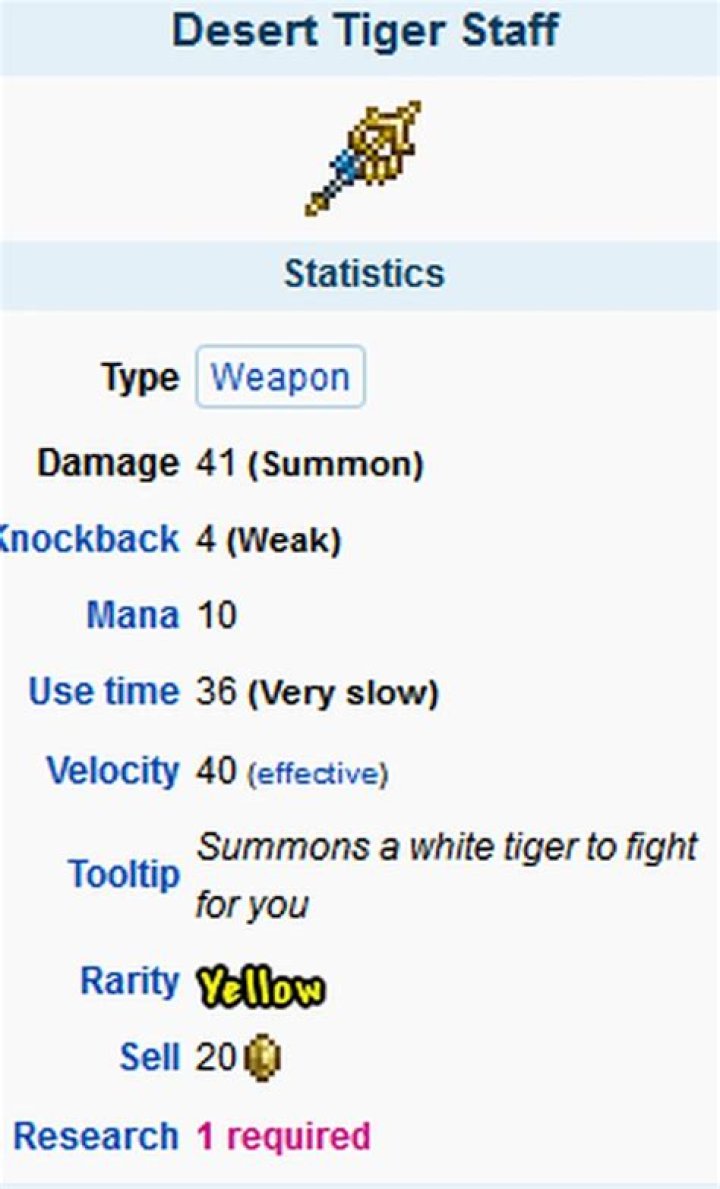 How does the Desert Tiger staff work?
