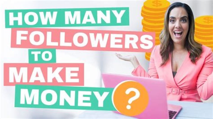 How many followers do you need to get money?