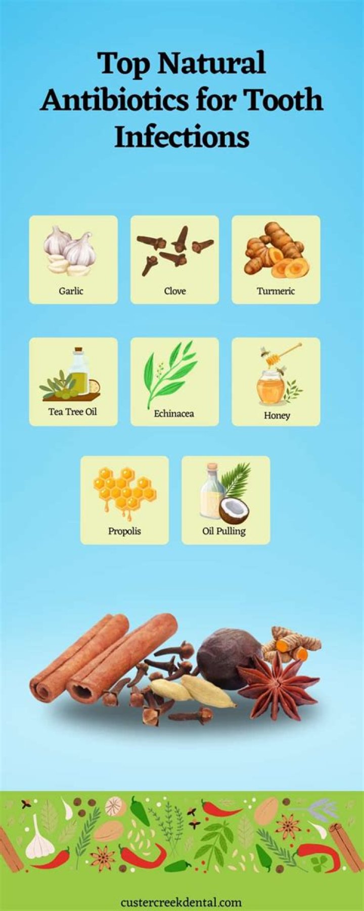 Is there a natural antibiotic for tooth infection?