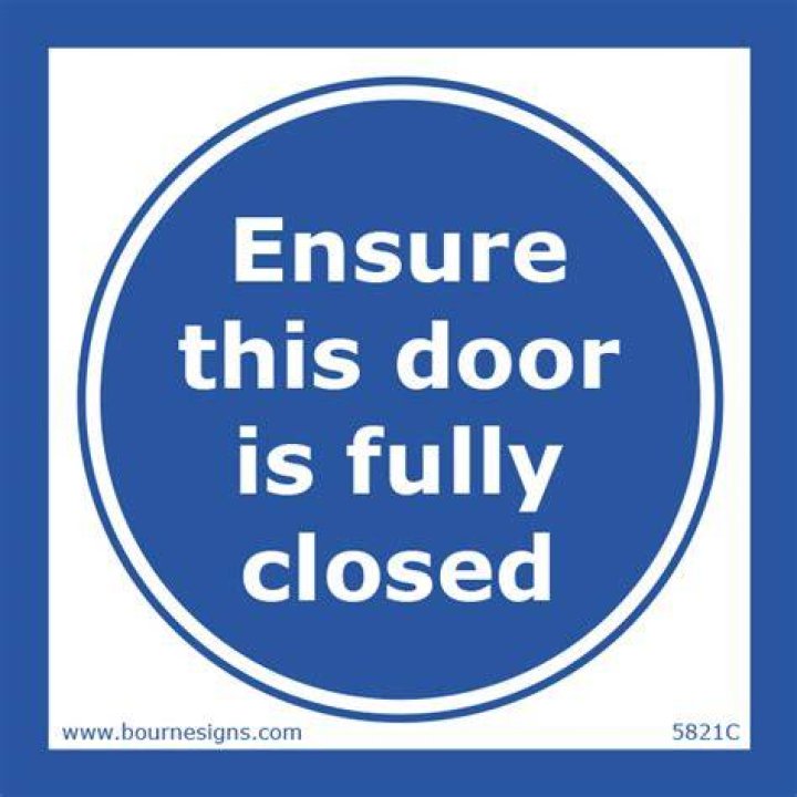 Not fully closed as a door