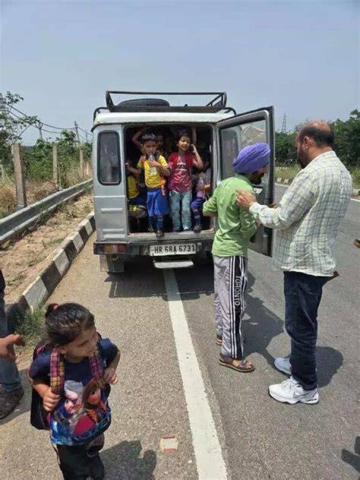Vehicle for many schoolkids