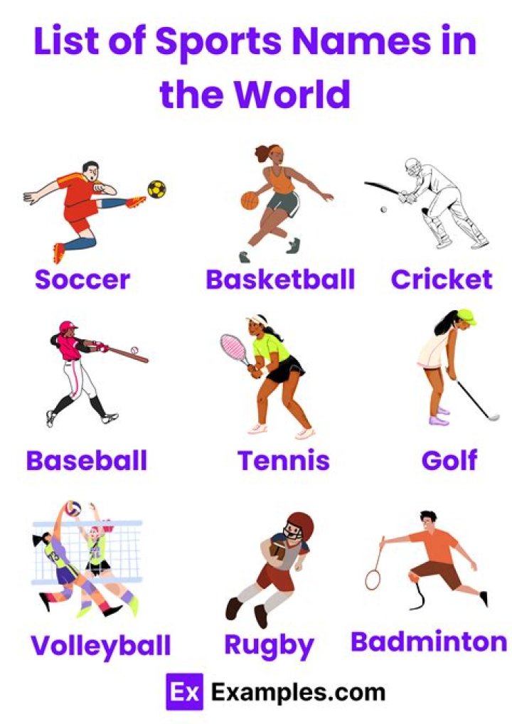 What are the 5 main sports?