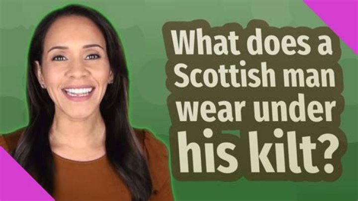 What does a Scottish man wear under his kilt?