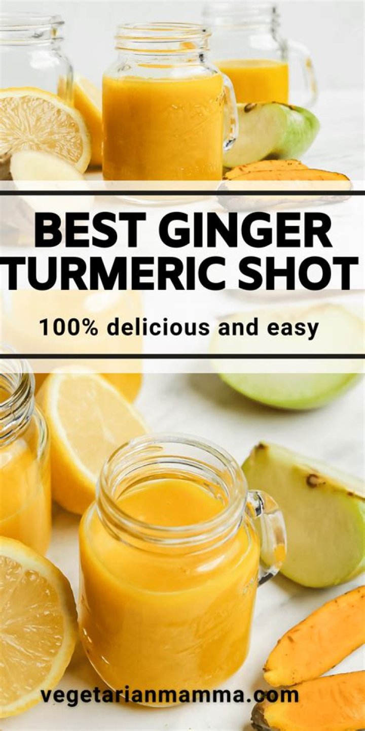 What does a shot of ginger and turmeric do?