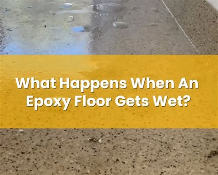 What happens if water gets on wet epoxy?