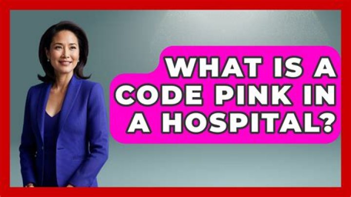 What is a code Pink in school?