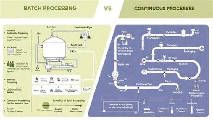What is difference between batch and continuous process?