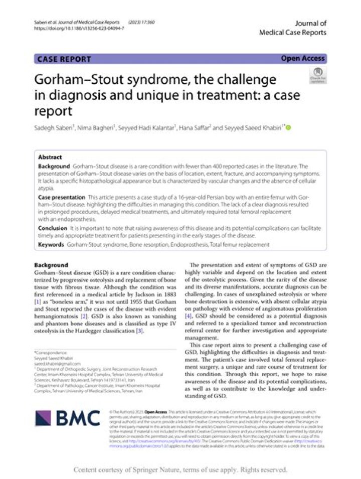 What is Gorham's disease?