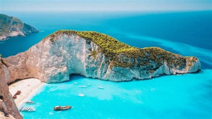 Which Greek island has the bluest water?