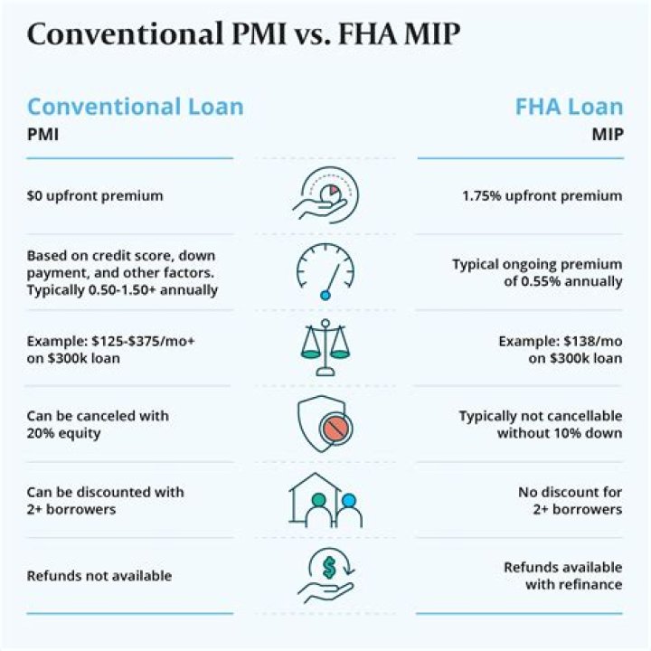 Which type of loan has no PMI?
