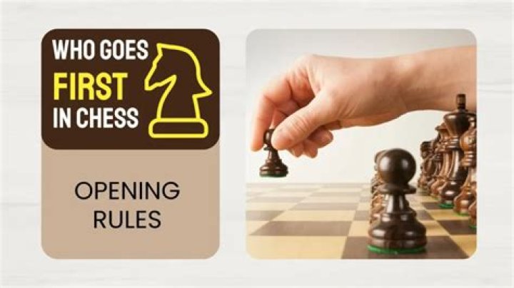 Why does white go first chess?