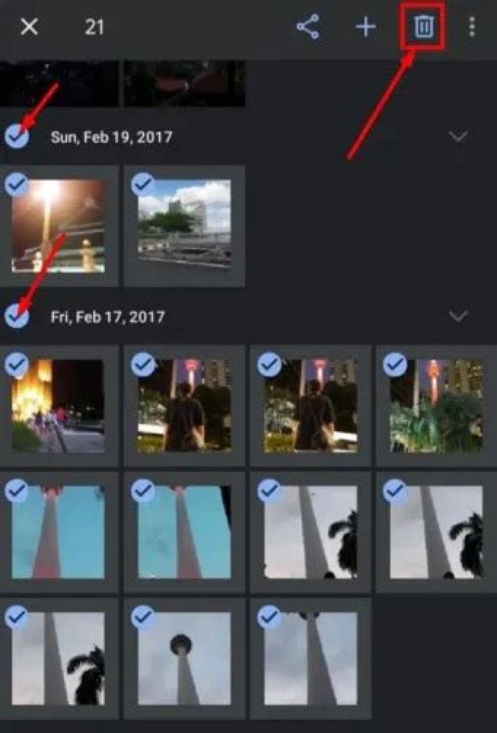 Will deleting photos free up storage?